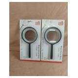 3x magnifying glass. 2 total