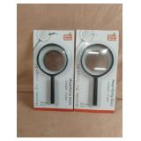 3x magnifying glass. 2 total