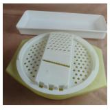 Tupperware cheese shredder and bowl grader and a