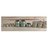 Silver plated mini napkin rings and silver