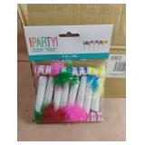 Squawk blowout w/feather. 12-8 ct packs