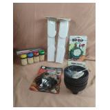 Paper towel holders, dip clips, steamer basket,