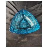 Vintage Hazel Atlas Aqua Blue Triangular