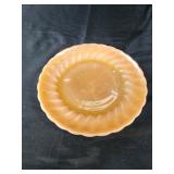 Vintage Fire King Peach Lusterware Plate. 7 inch.