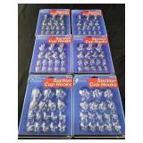 6 packs 17 ct each suction cup hooks
