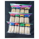 3 packs 4ct ea Toothpicks