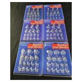 6 packs 17 ct each suction cup hooks