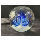 Dynasty Gallery Hand Blown Art Glass Paperweight