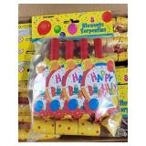 12 packs 8 ct each happy birthday blowouts