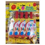 12 packs 8 ct each happy birthday blowouts