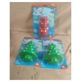 Rice Krispies 3D snowman and tree molds. 3 total