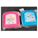 2 sandwich keepers, unicorn and sea life