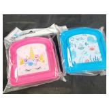 2 sandwich keepers, unicorn and sea life