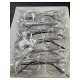 12 pair +2.50 reading glasses
