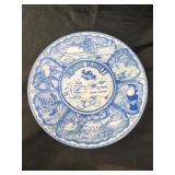 Cayman Islands blue and white collector plate