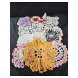Handmade doiliies and pot holders