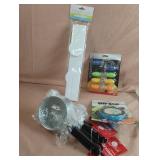 Plastic paper towel holder, strainers, corn