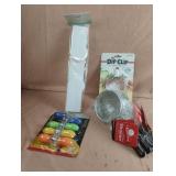 Plastic paper towel holder, strainers, corn