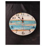 Nautical wall clock. Works. 10"