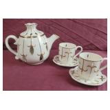 5 pc Vintage Teapot Candle Holders - Teacups with