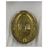 Decorative Brass Colored Tray