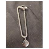 Celebrate Life silver colored charm bracelet 7"