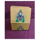 Decorated wood box 7" tall x 4" wide