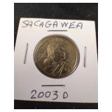 2003D Sacagawea gold $1 coin