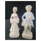 vintage bisque porcelain figurine of a man and