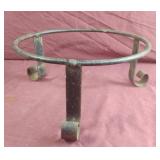 Metal stand 11" across x 5" tall
