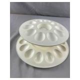 Double Tier Plastic Deviled Egg Holder
