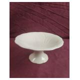 Mikasa pedestal dish. Has tiny chip