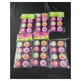 6 packs 8 ct ea SHOPKINS PENCIL SHARPENERS