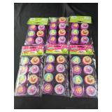 6 packs 8 ct ea SHOPKINS PENCIL SHARPENERS