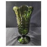 Vintage E.O.BRODY CO Green Glass Flower tulip