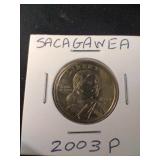 2003P Sacagawea gold $1 coin