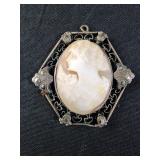 Vintage cameo pendant
