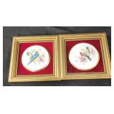 Vintage pair of  Fine Bone China decorative bird