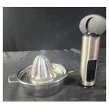 Juicer and wine bottle opener