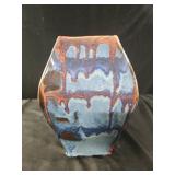 Handmade pottery vase 10"