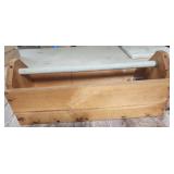 Wooden tool caddy 20x8x7