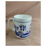 Blue Willow mug 3 3/4" tall
