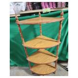 45: tall 4 tier corner shelf