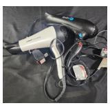 2 hair dryers