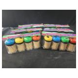 6 packs 4 each canister toothpicks