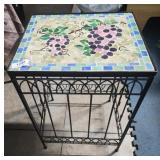 16.5x14 mosaic 23" tall table grapes design