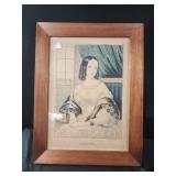 13x17 framed print of Martha by Currier and Ives