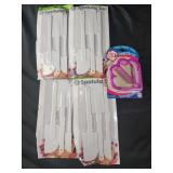 4 packs 3 pc spatula set, bread crust remover