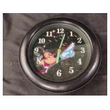 Mickey Mouse wall clock. Works. 9.5"