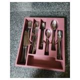 Flatware and holder